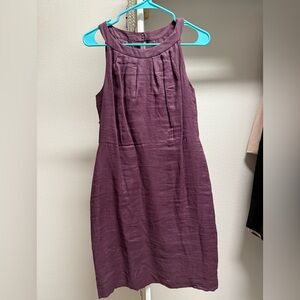 LOFT Sleeveless Purple Mini Dress